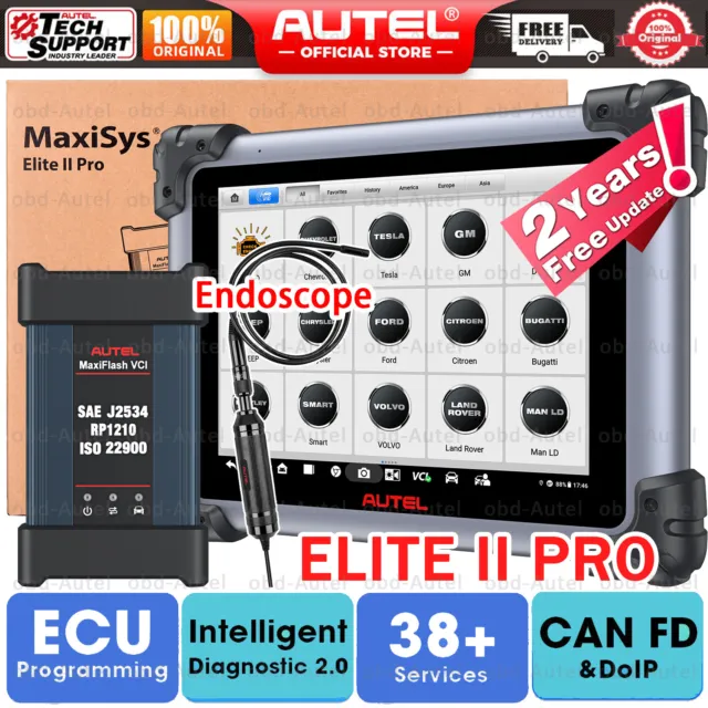 2024 Autel MaxiSys Elite II Pro 40+Services Diagnostic Scan ECU Programming Tool