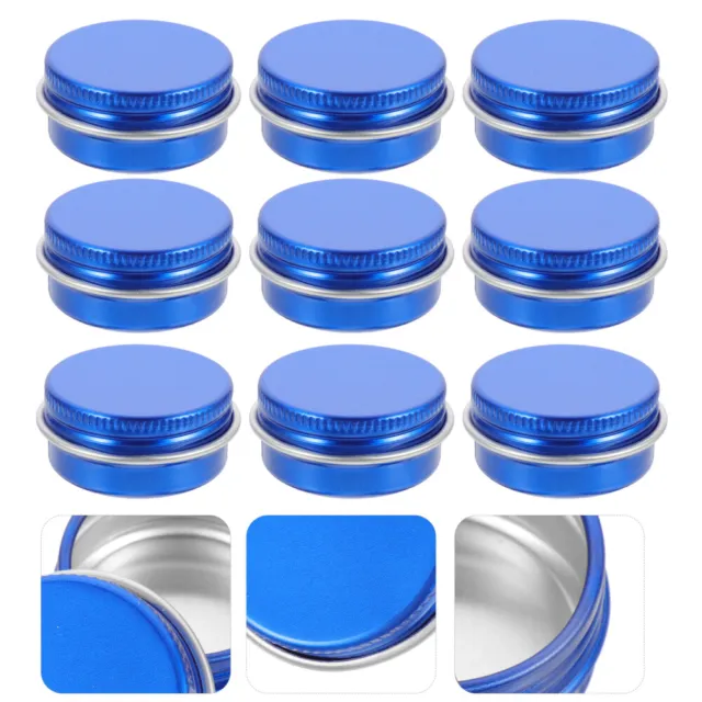 10Pcs multi-function screw tins Jar Small Tins Jars Making Lip Balm Tins for