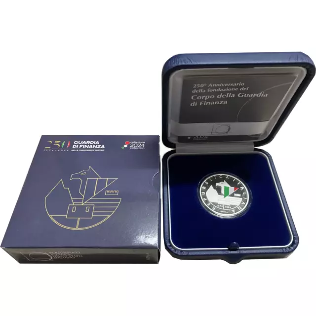 5 Euro Italia 2024 Argento - Guardia Di Finanza - Proof - Prevendita