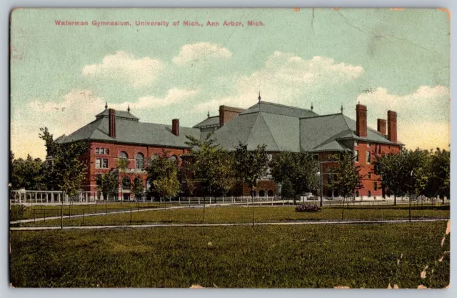 Ann Arbor, MI - Waterman Gymnasium, University of Michigan - Vintage Postcard