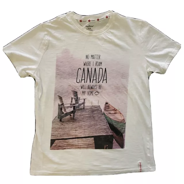 Camiseta gráfica Canadiana Wherever I May Roam talla M