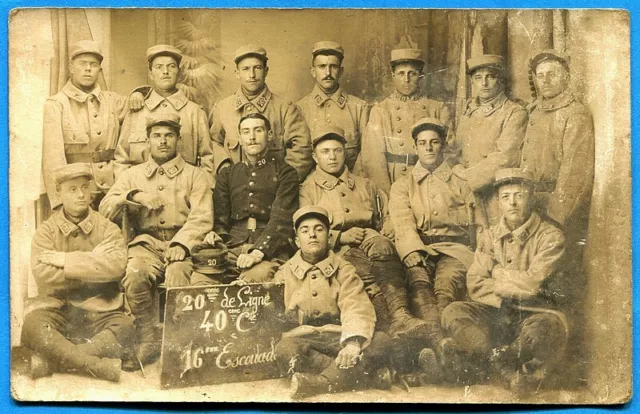 CPA Photo : Soldats du 20° Régiment d'Infanterie / Guerre 14-18