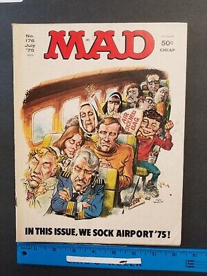 1975 July Mad Magazine No 176 50 Cents *Airport 75* (Ds) D 9622A