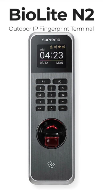 Suprema BioLite N2 Outdoor IP Fingerprint Terminals - BRAND NEW (4 devices)
