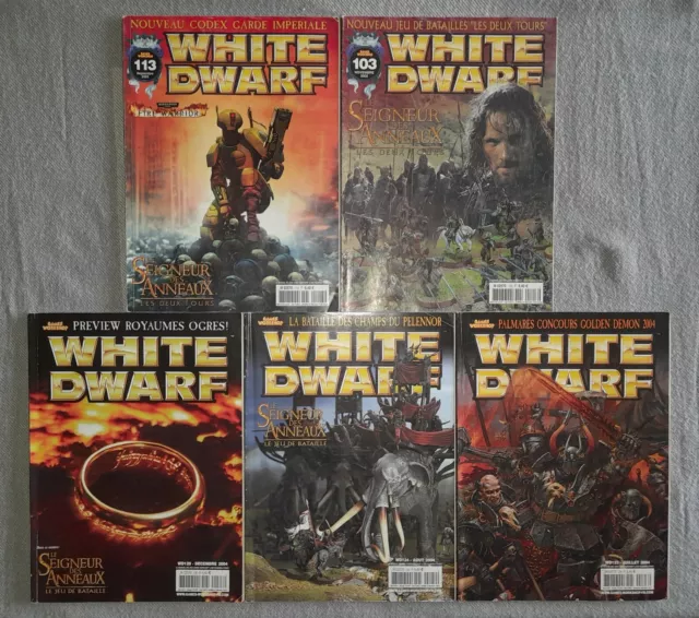 Lot 5 magazines White Dwarf 2002-2003-2004