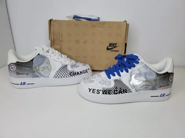Nike Air Force 1 Obama 08' Yes We Can Low Top Sneakers Size M8 W9