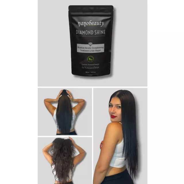 Brazilian Keratin Treatment Hair Straightening Kit Nanobeauty Diamond Shine