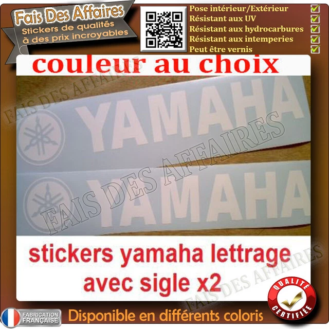 Pack De 2 Stickers Yamaha Pour Moto, VTT, Vélo Ou Auto - Couleurs Au Choix