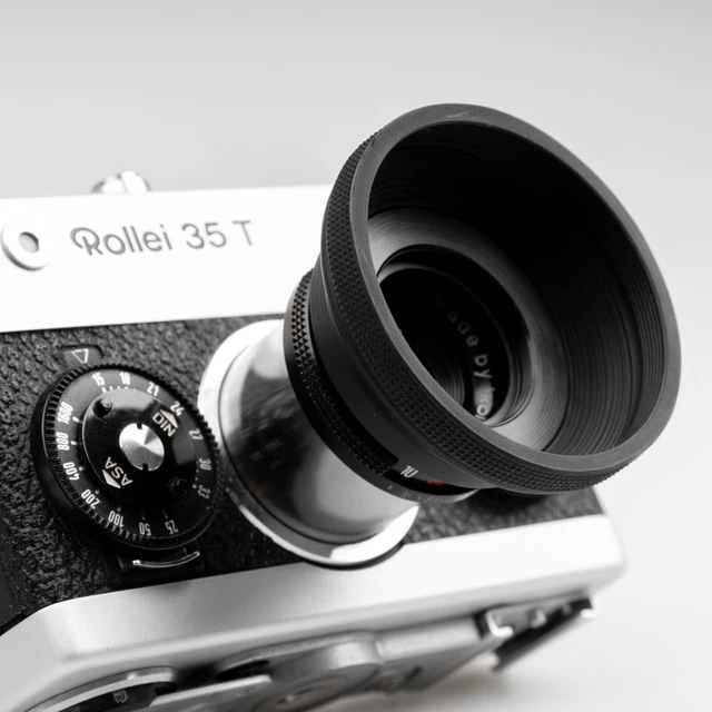 Pare-soleil Vintage Rollei 35 T - 24mm Collapsible, état Mint, Original