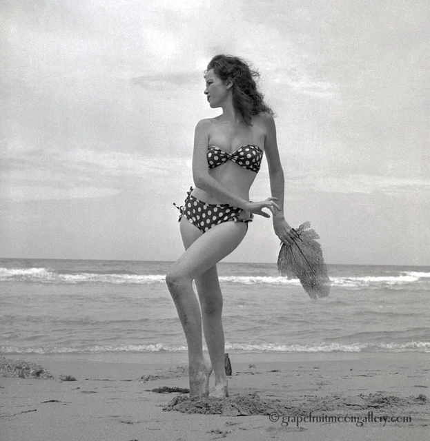 BUNNY YEAGER ESTATE 1954 Pinup Camera Negative Bikini Model Carolyn