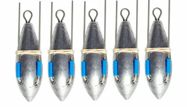 4 / 5 x 3oz 4oz 5oz 6oz 7oz GRIP BREAKAWAY SEA FISHING WEIGHTS UK HOOKS DCA