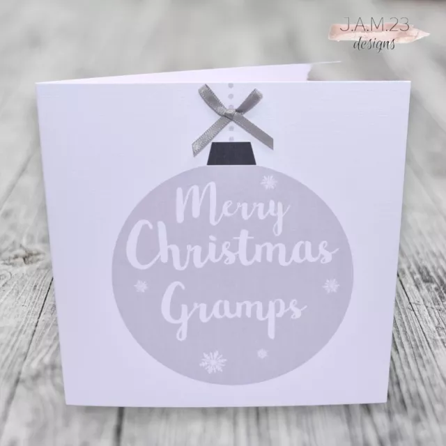 Personalisierte Weihnachtskarte männlich Jungen Gramms Vater Großvater Ehemann Onkel Bruder