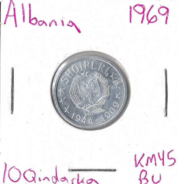 Coin Albania 10 Qindarka 1969 KM45, Combined shipping
