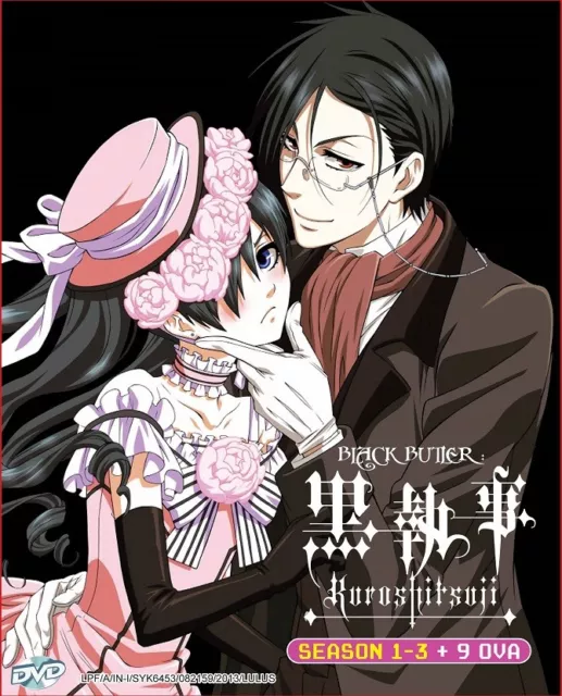 Anime DVD Black Butler - Kuroshitsuji Season 1 to 3+9 OVA English Version