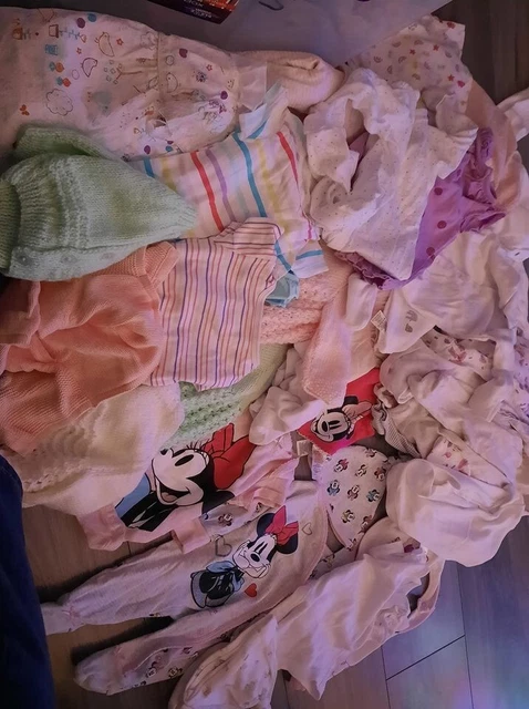 Girls Clothes Size 0 to 3 months bundle 51 items