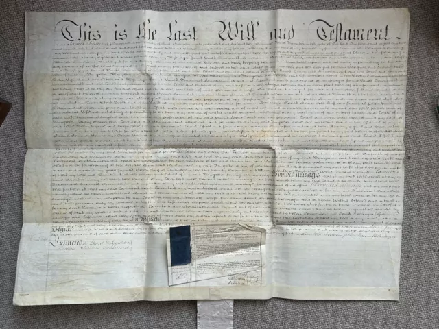 1810 Probate, Last Will And Testament of James Jenner; Penshurst, Kent