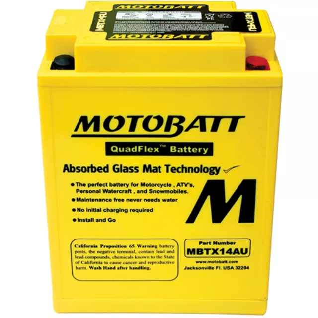 Motobatt Battery For Arctic Cat Cougar 500cc 91-94 2