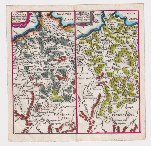 Philippus Cluverius (1580-1622), mappa della Germania 1686