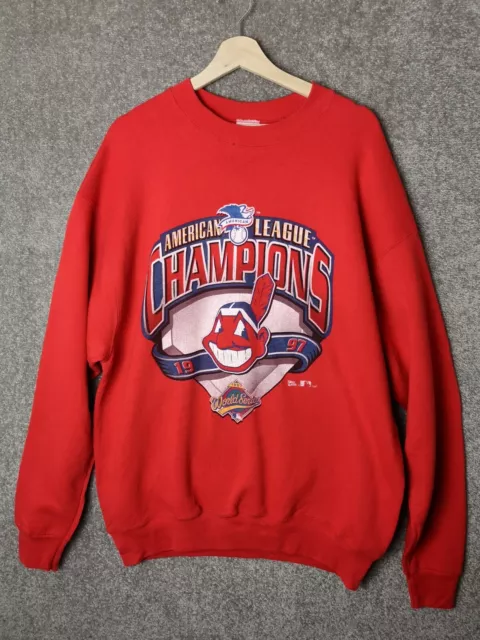 Cleveland Indians 1997 World Series Vintage Pro Player 90's Jumper - Men's XL