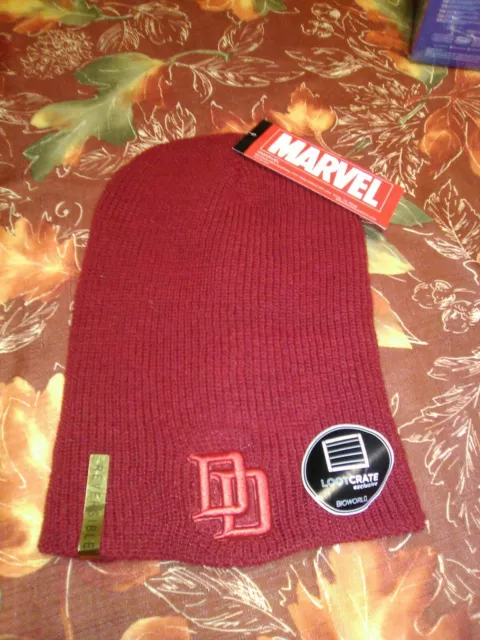 Loot Crate Exclusive Marvel Daredevil / Punisher Reversible Beanie Hat