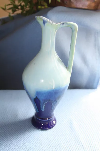 Vase aiguière pichet en céramique style grès flammé 2