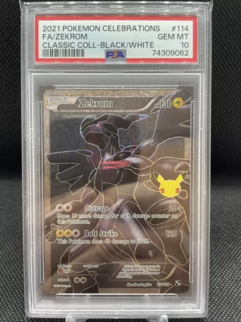 Zekrom 2021 Pokemon Celebrations Classic Collection Confetti Holofoil #114