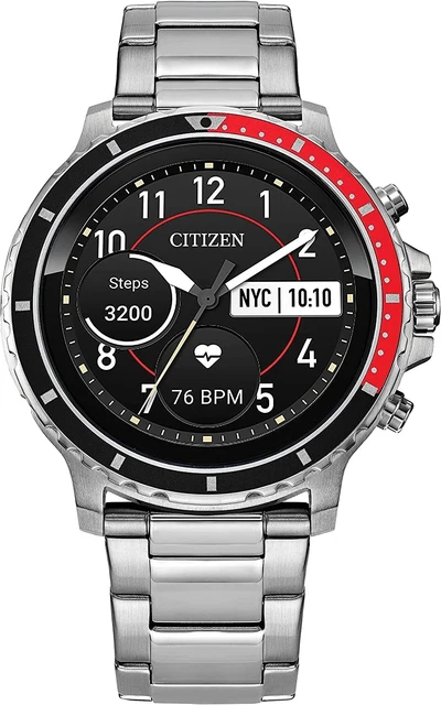 Citizen CZ Smart vergoldete ionenbeschichtete Edelstahl Smartwatch Touch MX0000-58X NEU
