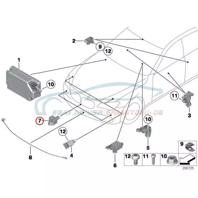 Original BMW 65779241032 - Sensor 5er 6er 7er