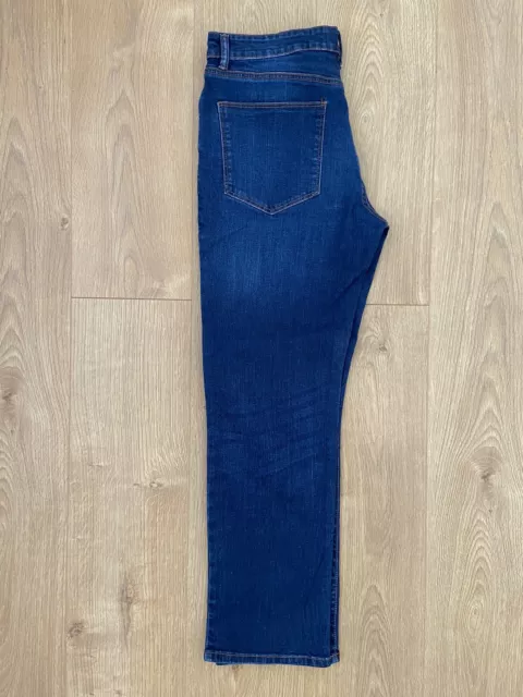 VERY Man Straight Fit Blue Jeans Cotton Casual Trousers 32S 2