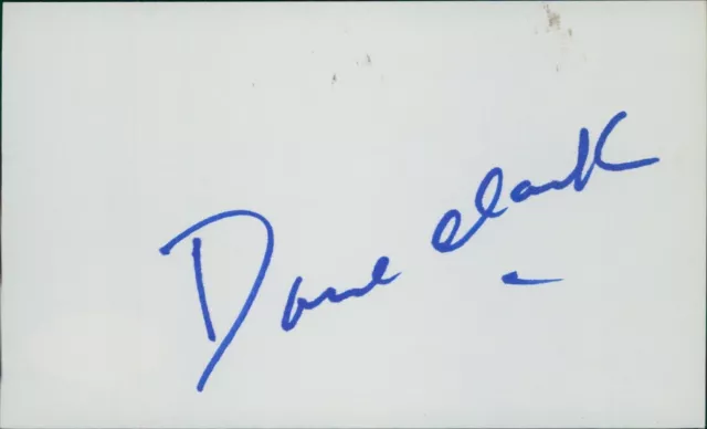 Dane Clark Actor Signed 3x5 Index Card JSA Authenticated