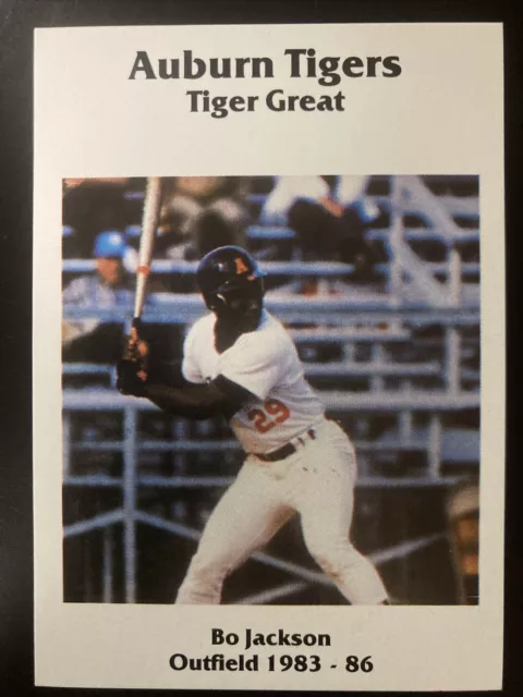 Bo Jackson 1987 Auburn University McDag Productions Auburn TIgers Rookie  (5799)