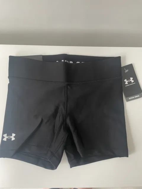 Under Armour HeatGear Armour Mid-Rise Womens Fitness Short Black - S (New tags)
