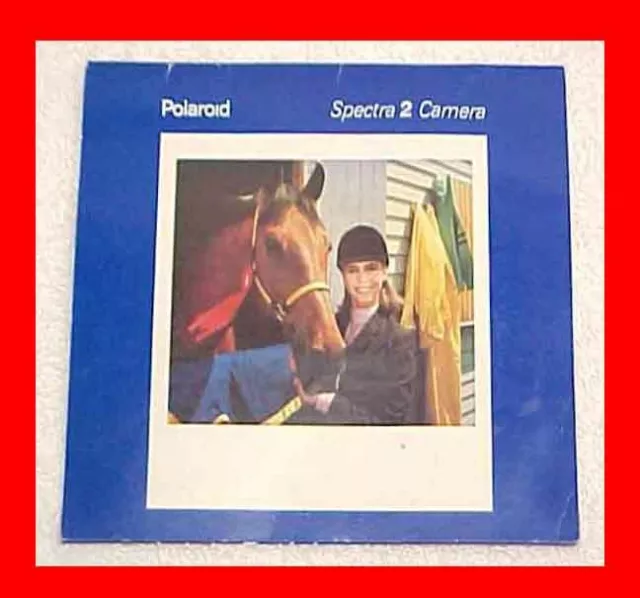 Polaroid Spectra 2 Manual Instant Film Camera Booklet Manual