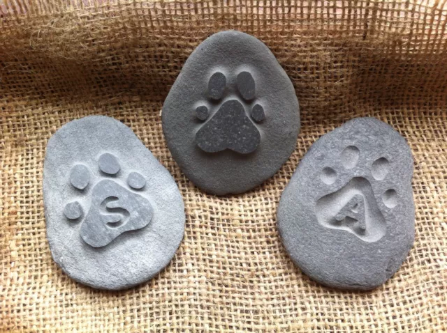 Hand carved pet memorial garden stone, personalised, unique, plaque, cat, dog