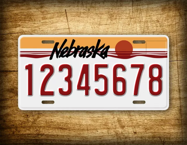 Custom 1987-1989 Nebraska State License Plate NE Novelty Replica Auto Tag 2