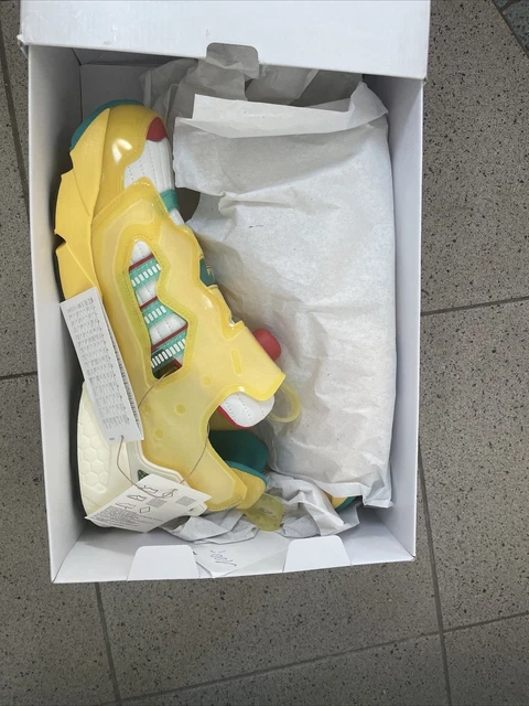 Adidas ZX Fury InstaPump Mens US 10 White Yellow Green Red Lifestyle Collab Pump