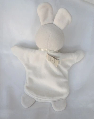 Doudou Peluche Plat Marionnette Lapin Blanc Calidoux Nature Doudou Et Compagnie 2