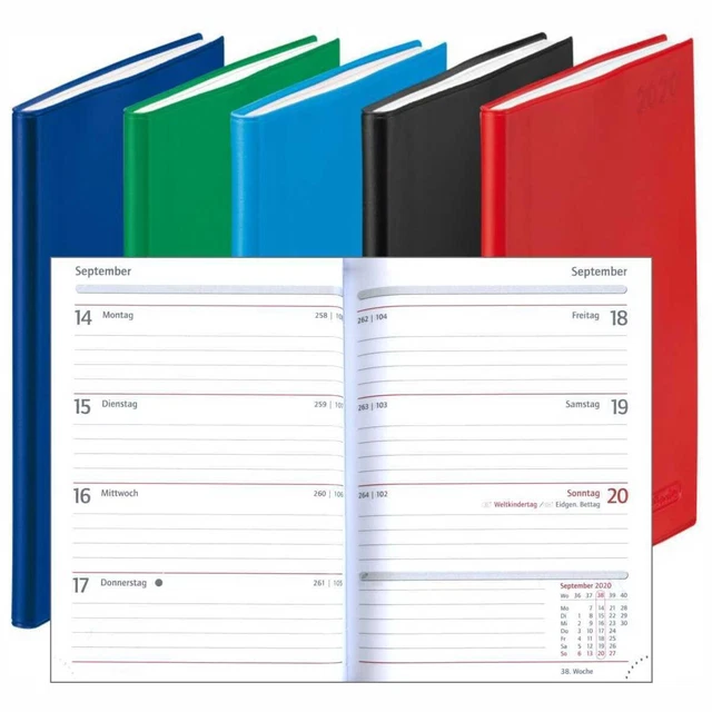 HERLITZ TASCHENKALENDER A6 2025 1 Woche = 2 Seiten 208 Seiten Folie EUR 8,99 PicClick DE