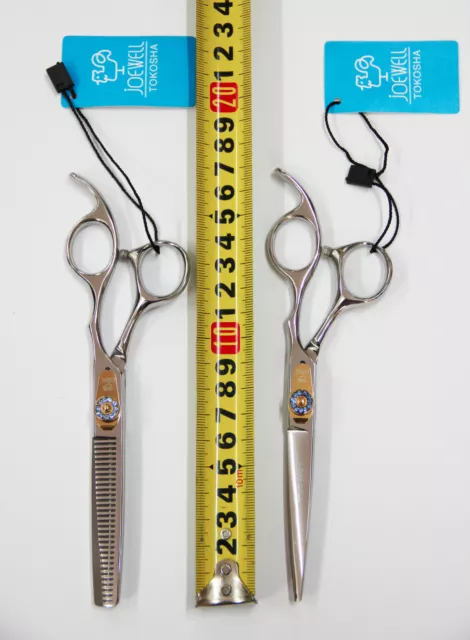 NEW JOEWELL Salon Hairdressing Hair Cutting & Thinning Scissors Set + Case AD
