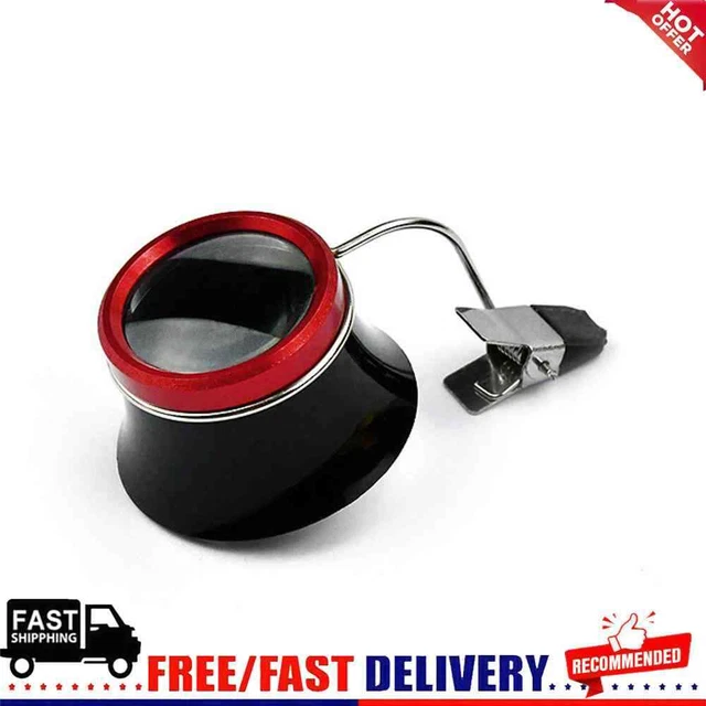Watchmakers 10x Clip-On Eyeglass Watch Jewelry Repairing Magnifier Glass