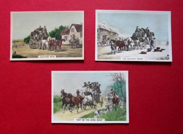 Cavenders Three Larger 1924 Vintage Cigarette Cards  Homeland Series  15-38-48