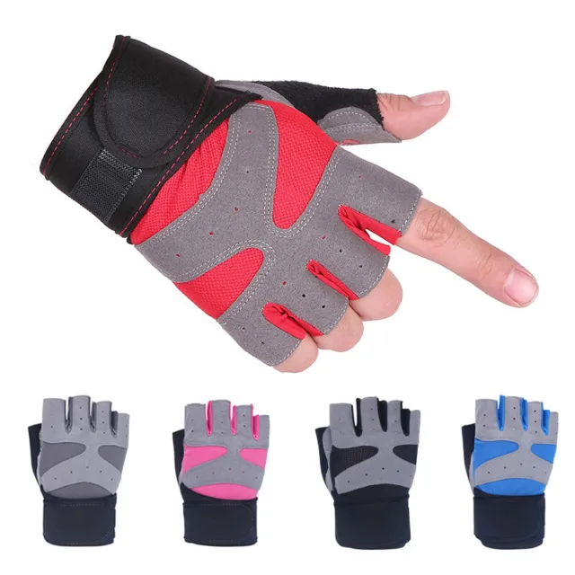Workout Training Gloves Wrist Support Fitness Exercise Weight Lifting Gym Lifts