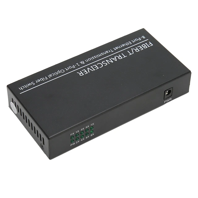 (Prise UE) Commutateur Optique Ethernet Transmission Longue Distance