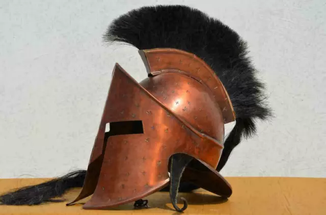 Copper Medieval Wearable 300 King Leonidas Spartan Helmet Warrior Costume Liner