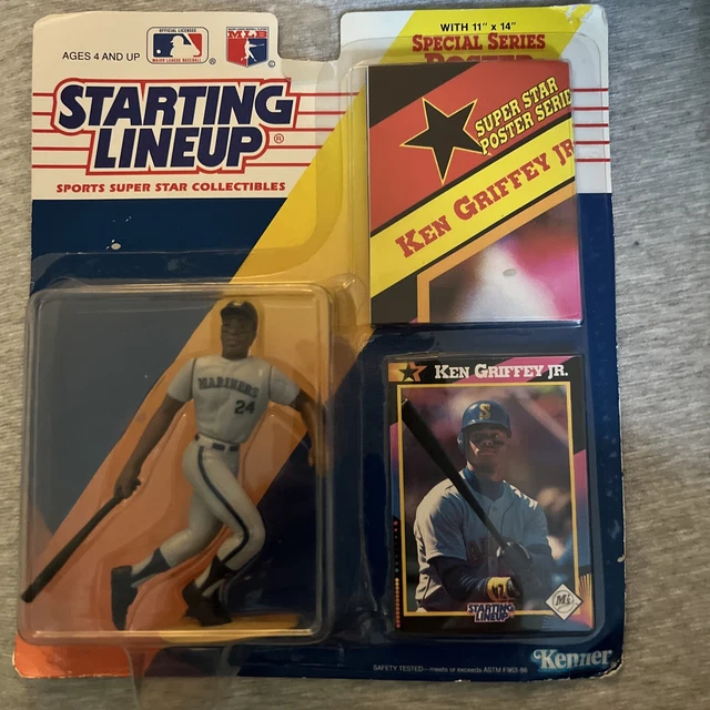1992 Kenner Starting Lineup Vintage Ken Griffey Jr. NIB w/ Card & Poster Seattle