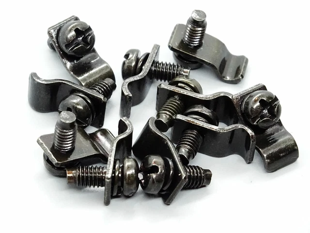 5 Pièce Supports pour Câble de Tuyau Serre-Câble Clips avec Vis M4 Simple Wire