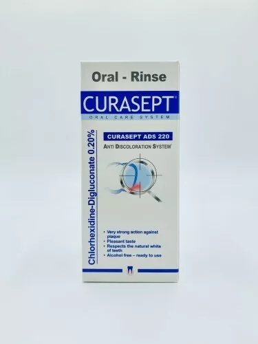 * Curasept ADS 220 Chlorhexidine 0.2% Oral Rinse Mouthwash 200mL