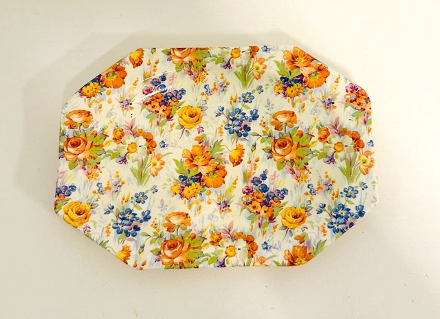 Vintage Royal Staffordshire AJ Wilkinson Ltd Honeyglaze Floral Chintz Small Dish
