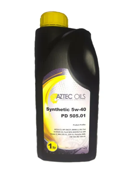 SYNTHETIC 5W-40 PD 505.01 1L (PCM017-S10) Aztec Oils £7.95