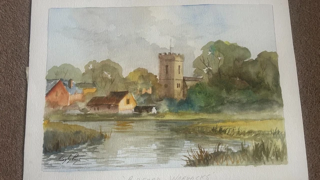 Digby Page イギリス 水彩画 Quiet country side Digby Page (British